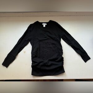 Motherhood Maternity Black Sweater with Ruching on Sides